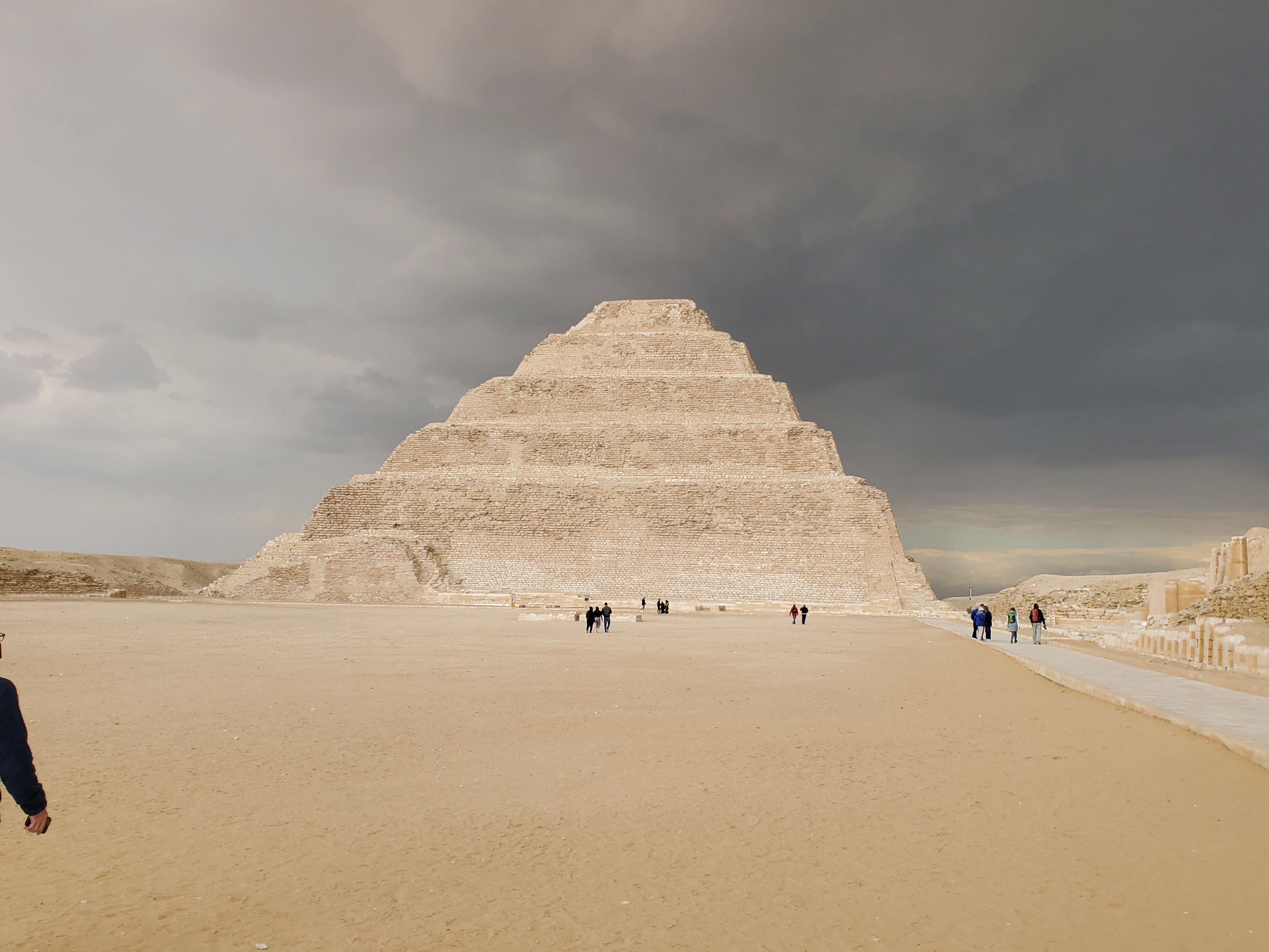 Step pyramid at Saqqara Egypt