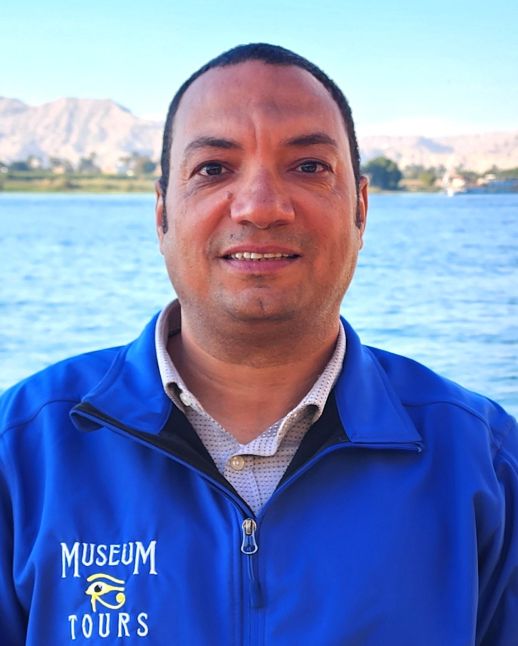 man in a blue jacket