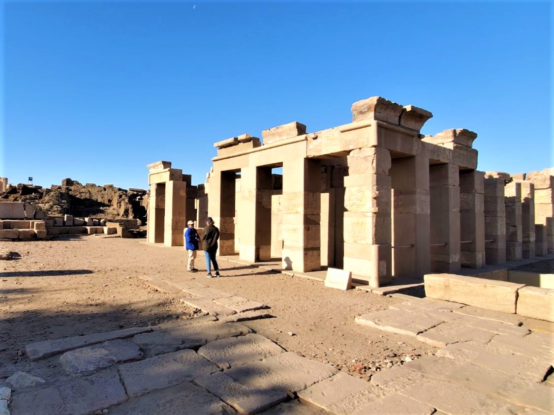 The archaeological site and ruins at Elephantine Island 